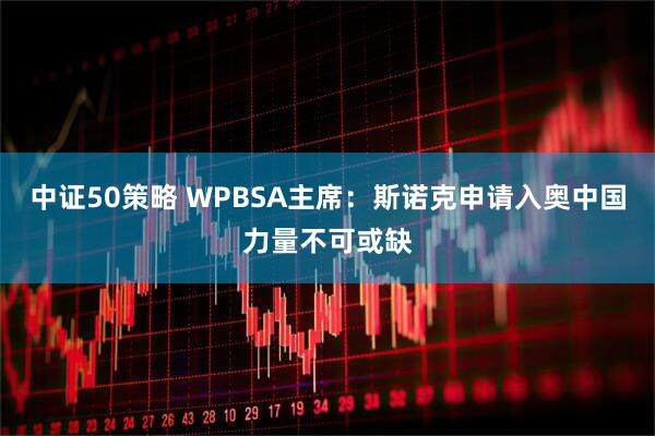 中证50策略 WPBSA主席：斯诺克申请入奥中国力量不可或缺